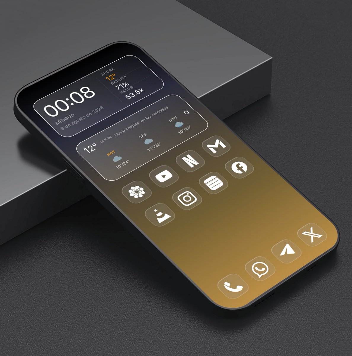 Alberto10301023's tweet photo. Good Nigth
#myhomescreen
Abstrax @RajjAryaa
One4Widgets @vukandric
@One4Studio
IGlass OS @PizzApp_Design
@SmartLauncher
#android #androidhomescreen #homescreensetup #Xiaomi #lockscreen #android14 #homesetup #hyperOS #pocophone #minimal https://t.co/B7EYouKLvz