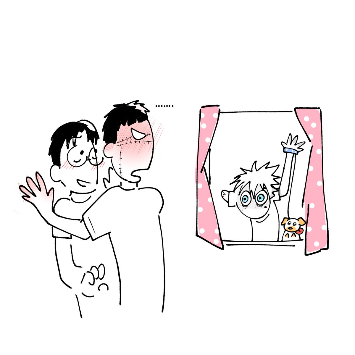 YukiZu290161's tweet photo. I was only out walking the dog for a little while, and I come back to this? 
"Doctor, what are you doing to the teacher?" https://t.co/KPYqtDS47d