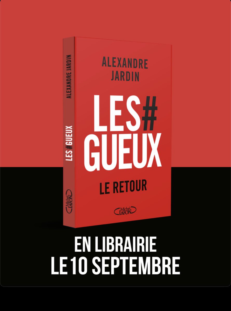 AlexandreJardin's tweet photo. LES GUEUX, LE RETOUR — Alexandre Jardin
📚 En librairie le 10 septembre — 8,95 €

On va vous vendre une élection présidentielle comme si, le lendemain, la France allait changer de boss.
C’est mignon.
Le boss change.
Le système garde les clefs.

Ce livre scalpel détaille la méthode. 
Je l’ai vue de près !

Il y a deux France.
Celle qui décide en vrai, depuis ses bureaux capitonnés, que tout va très bien continuer.
Et celle qui paie. Qui subit. Qui travaille. Qui râle parfois — ce qui est encore autorisé — mais à qui l’on évite soigneusement de demander son avis.

Et même quand les #gueux votent, rassurez-vous : le système a prévu le coup.
Il est verrouillé.
Juridiquement. Administrativement. Technocratiquement.
Européennement.
Avec suffisamment de formulaires pour transformer une démocratie en salle d’attente.
Ce livre râpeux raconte comment !

Le 2 mai 2027 au soir, si nous ne faisons rien, le peuple remettra les clés de sa vie à quelqu’un qui lui expliquera ensuite, avec le sourire grave du responsable responsable, pourquoi il ne peut évidemment pas faire ce qu’il avait promis.
Et le peuple sera viré pour cinq ans, à nouveau.
Rigolo, non ?

Ce n’est plus l’élection présidentielle d’il y a trente ans.
C’est une crise démocratique.
La fin d’un régime qui, très poliment, a massacré notre pays tout en nous demandant de ne pas faire de bruit. 
Et qui entend continuer avec talent.

Mais chut. 
Il ne faut surtout pas le dire 
(en 92 pages)
Dire que le peuple devrait pouvoir décider, c’est du gros populisme qui tache.
Dire qu’il ne décide plus rien d’important, c’est de la lucidité institutionnelle.

Il reste donc une solution assez extravagante : redonner au peuple le droit de dire OUI ou NON.
Des référendums venant du peuple.
Pas pour décorer la démocratie.
Pour lui rendre ses clés.

Ça tombe bien : @refcitoyen fait peau neuve cet été et s’ouvre à tous le 15 septembre. Ca va dépoter. On va le faire. Réparer notre démocratie. Et imposer ensemble à tous les candidats la voix des inécoutés. 

Ce livre est court.
Il est drôle, vu que la situation est désespérée.
Et, ce qui est beaucoup plus grave, il dit quelque chose de sérieux.

À lire. Et surtout à faire lire.
Bougeons-nous le…  !
En démocrates !
📚 @michellafon 
#Gueux 
PRÉCOMMANDES 👉🏻 https://t.co/nqh5Uj30Sa