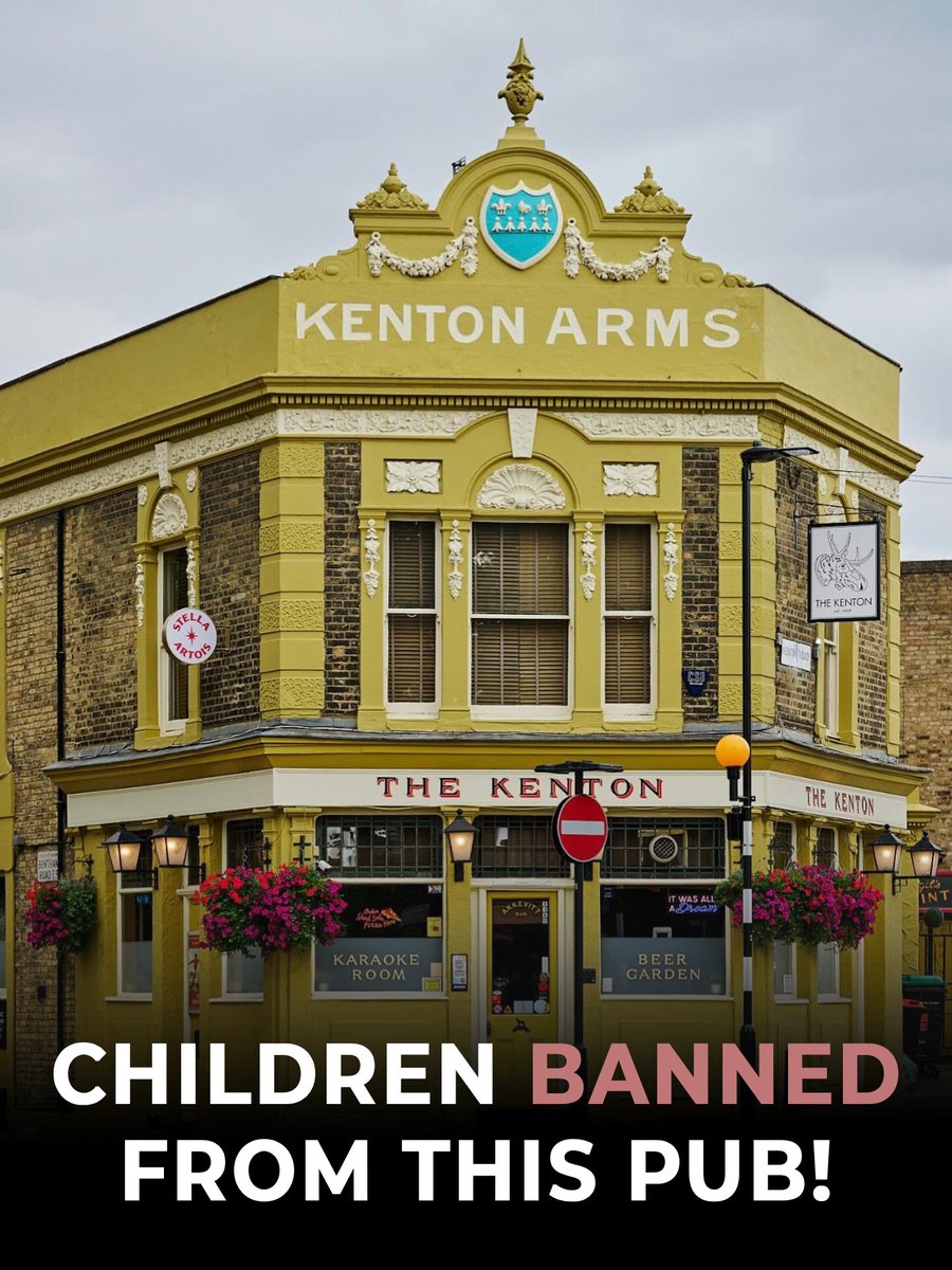 SaveUKPubs's tweet photo. 🚨 THIS PUB HAS BANNED CHILDREN... WOULD YOU SUPPORT IT? 🍺

The Kenton in Hackney has gone 18+ only after staff said unsupervised children had become a growing safety issue, with youngsters running through the pub, climbing on furniture and nearly colliding with customers and staff. The pub had already tried a 5pm curfew for children, but says the problems continued.

The owners insist it's not about children, but about creating a safe, relaxed atmosphere in a busy drinks-led pub. Even CAMRA says landlords should be free to decide what works best for their pub and community.

Would you support a child-free pub, or do you think pubs should always welcome families?