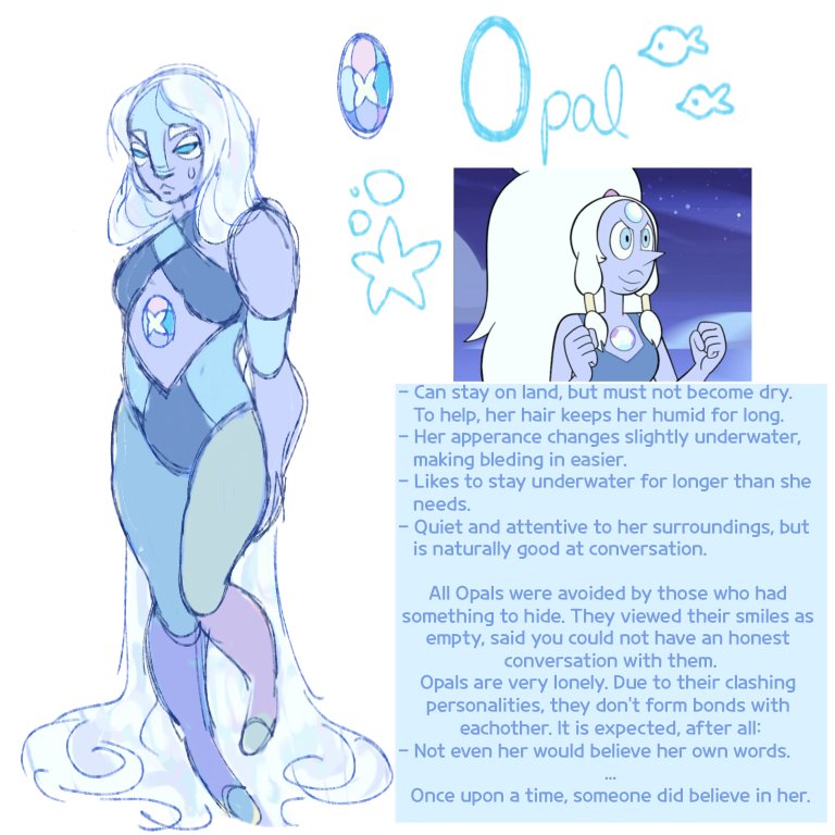 _s1r1uz_'s tweet photo. ermmmm i made an su oc... say hi to Opal.... im still gonna make her crystal gem design
shes very lonely! nobody likes a potential snitch 🩵 https://t.co/Sj2gC3tlWI
