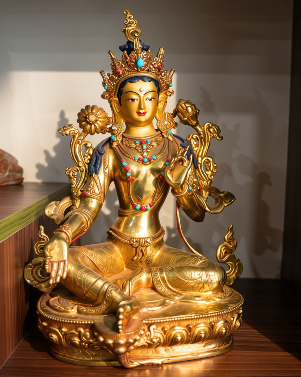 murtikarnk's tweet photo. Devi Tara - a Buddhist goddess of compassion. Art has always moved across cultures, carrying the same message: peace, protection, and grace 🙏
#TraditionalArt #DeviTara #BuddhistArt #BuddhistGoddess https://t.co/cW4EOI0c1e