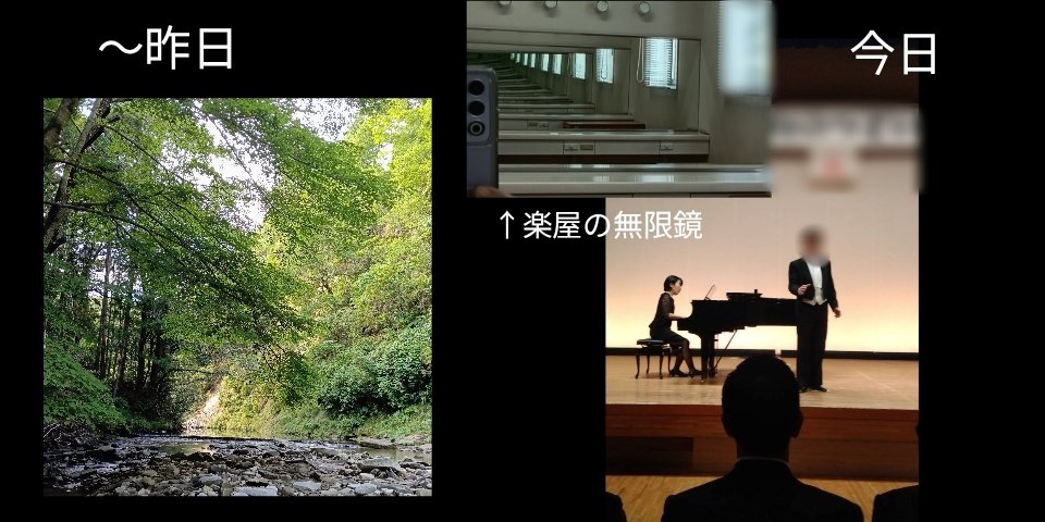 yans2255's tweet photo. 〜昨日
電波もあまり入らない山の中で例の如く母の手伝い

今日
式典での演奏(笑い無し)

と、変化に頭が追い付かないので、今夜はゲームをして日常に戻りたいと思います(´ω｀) https://t.co/GsKiUoIr3R