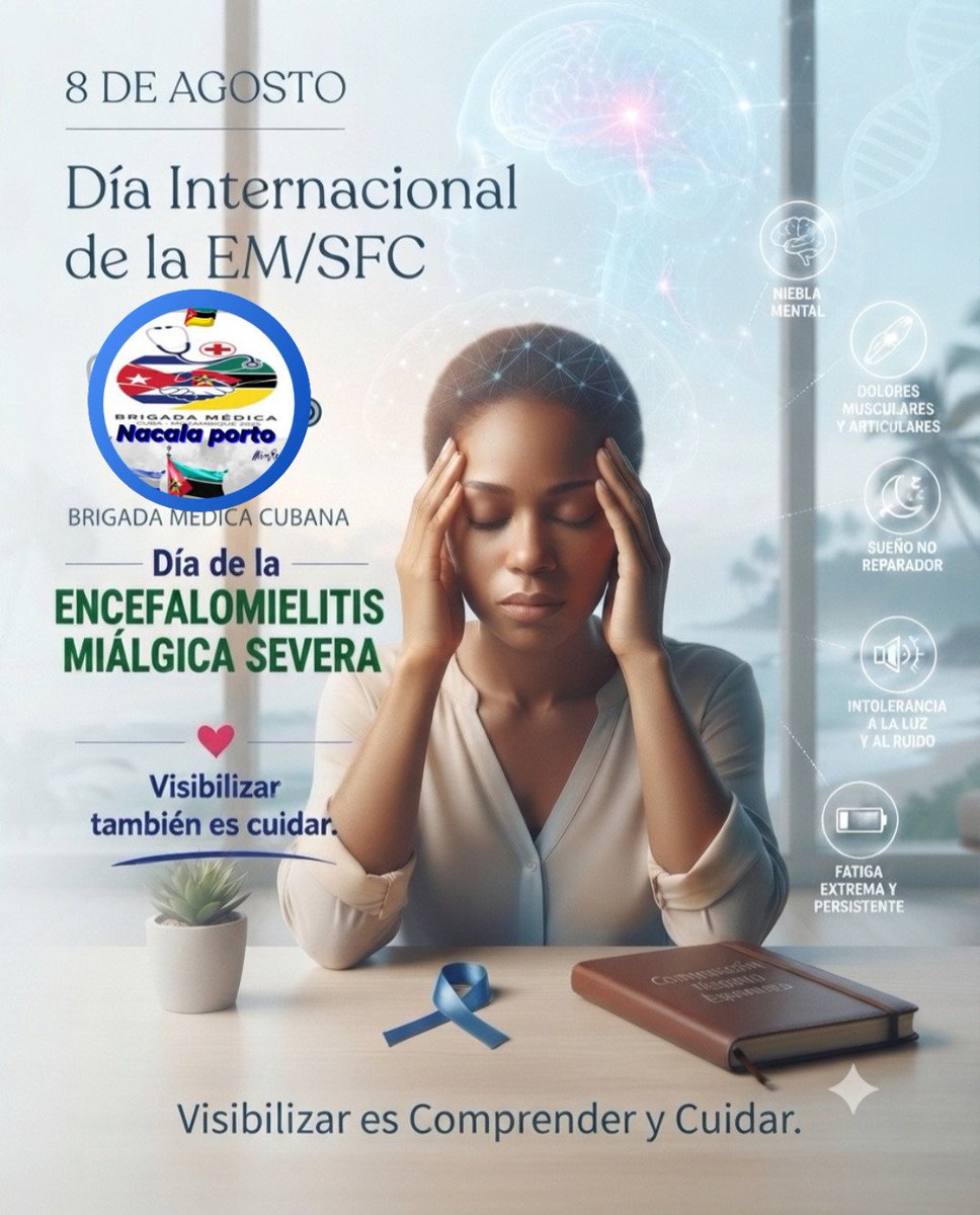 BMCNacalaptx's tweet photo. 🇨🇺🇲🇿 En el #DíaDeLaEMS, nuestra voz desde Mozambique se une a quienes conviven con esta compleja realidad. No es simple cansancio; es una batalla invisible. Como profesionales de la salud, reafirmamos nuestro compromiso con la empatía y la atención digna. 🩺✨ #CubaCoopera https://t.co/9qhwIZRjkr