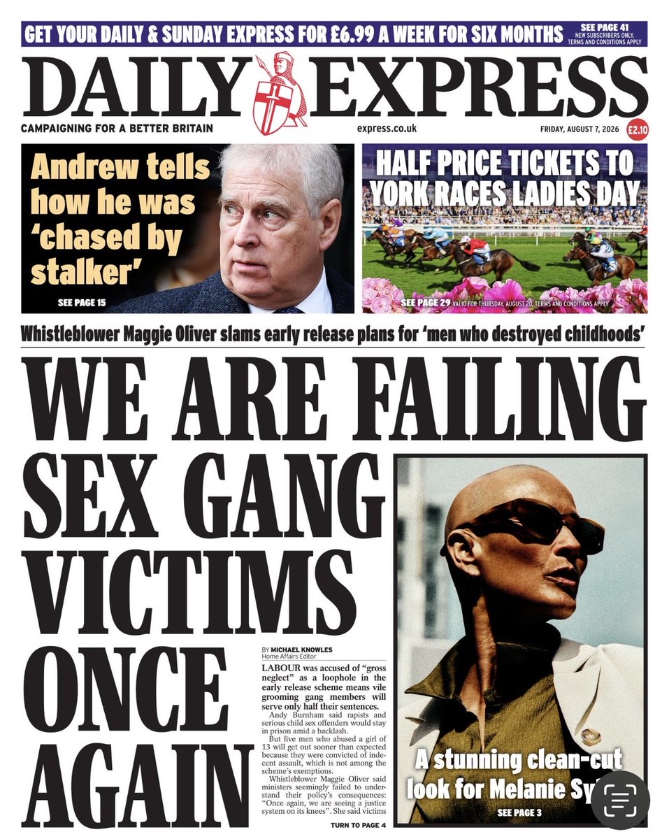 MaggieOliverUK's tweet photo. A front page story I contributed to with the @Daily_Express   published yesterday…. (Copied below but also link attached)

The incompetence we are seeing from our leaders is becoming a weekly, if not a daily, issue and it’s truly terrifying that our country is in such hands.

I actually don’t think this is new, I think that with so many ways for the public to now see through the “smokescreen” other than just msm it has become increasingly difficult for our public institutions to conceal these catastrophes…..

Of course I see it clearly within the criminal justice system because of my work (and in this I include police, cps, probation, parole, prisons, courts etc) but I have no doubt from what I already know that this is also prevalent in the nhs, post office, education 

How on earth did we allow our public services get to this place! And can we ever turn this tide is the real question.

https://t.co/Tw7S0FtBRA