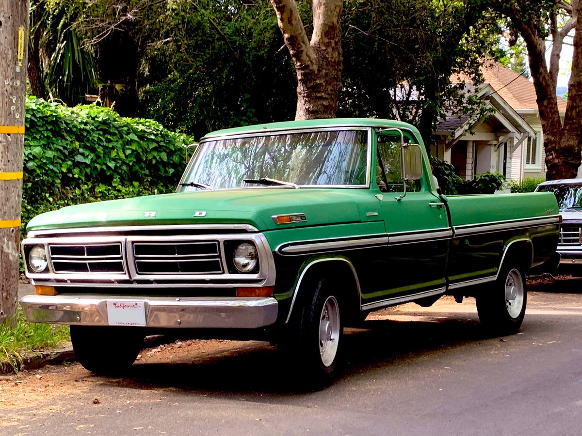 SFcarspots's tweet photo. #FordFriday Spotted this cool “Bumpside” 1971 Ford F100 Ranger XLT Camper Special Pickup.
#Ford #FordF100
#FordF100Ranger #FordF100RangerXLTCamperSpecialPickup #FordPickup #F100RangerXLTCamperSpecialPickup #F100RangerXLTCamperSpecial
#F100RangerXLT #F100Ranger #F100
#Bumpside #BumpsidePickup #FordMotorCompany #FordMotors #FordTrucks #BuiltFordTough #AmericanTruck #AmericanPickup #carspotting #carhunting #SFcarspots #FordbySF #FordTrucksbySF
Spotted 03/29/2026 Picnic Valley, San Rafael, CA