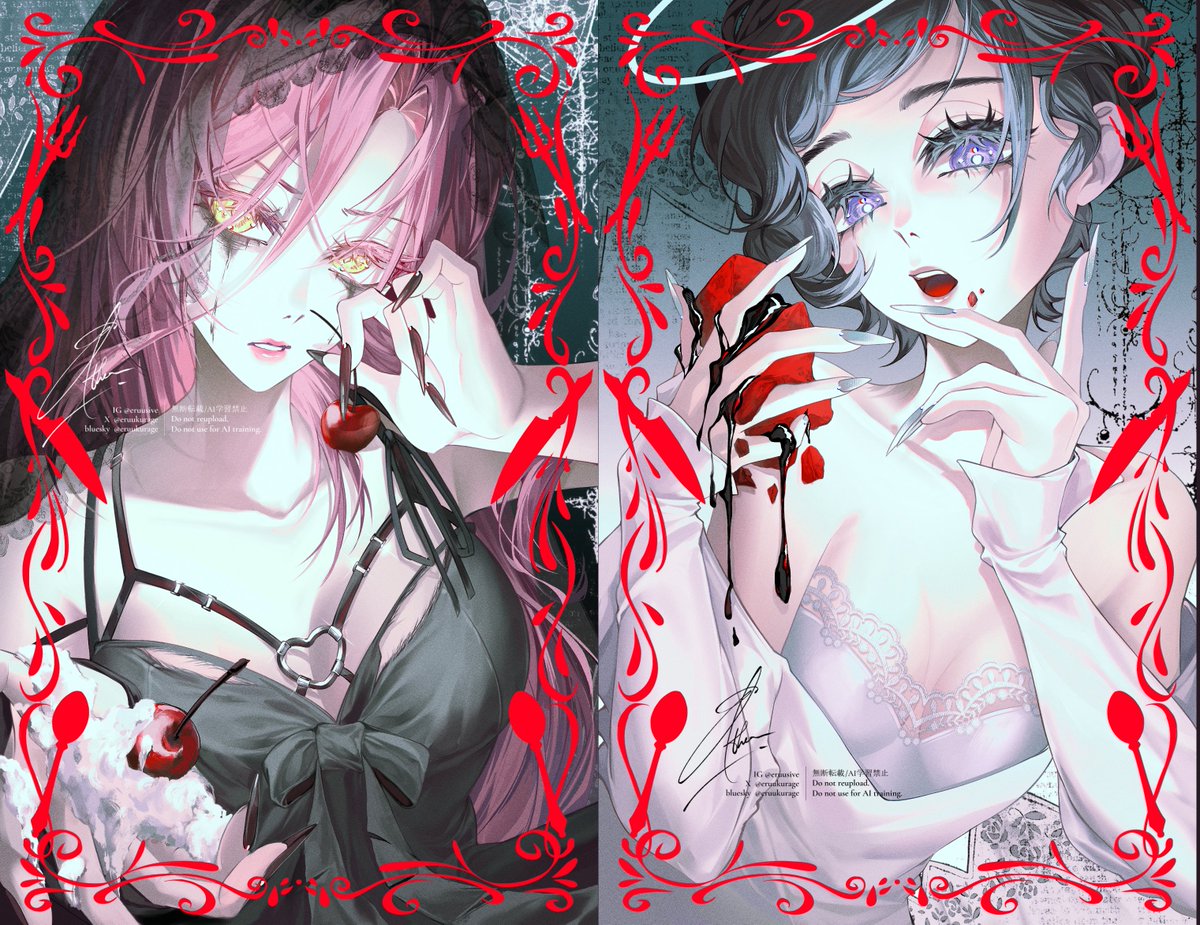 eruusive's tweet photo. angel and devil #mizisua #alnst https://t.co/BHC69yFHOW