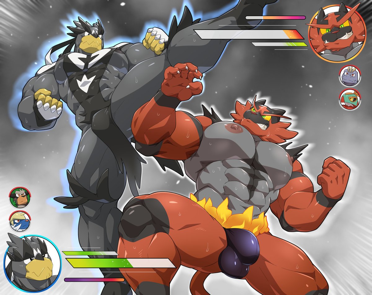 Chokeylover's tweet photo. Pokemon Fighting game (All-ages version)

Commission work https://t.co/7E5evLQnxA