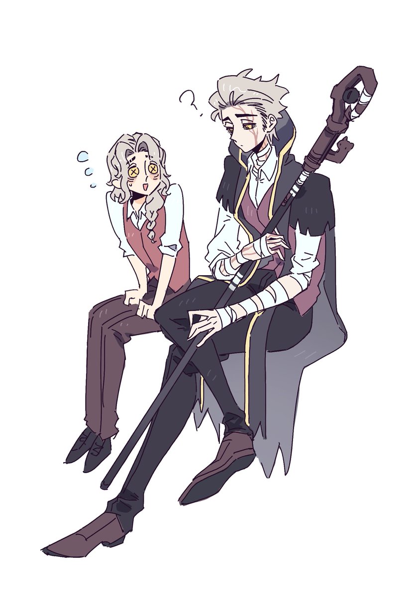 ludFeli0522's tweet photo. サバイバーのアルヴァとハンターのアルヴァ
#隠者 #隐士 #第五人格 https://t.co/jAUDMkqr6M