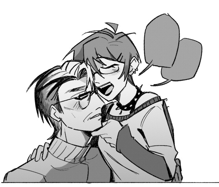 KarlHoffmann194's tweet photo. (oc) Hasegawa &amp; Insei 🥹💗 It looks like Insei is asking him to buy 500 puddings to bring home for her 😭wtf

I LUV seeing my ocs actually being in love and living their little lives together🙂‍↕️🙂‍↕️🙂‍↕️ https://t.co/qGb5xicrp6