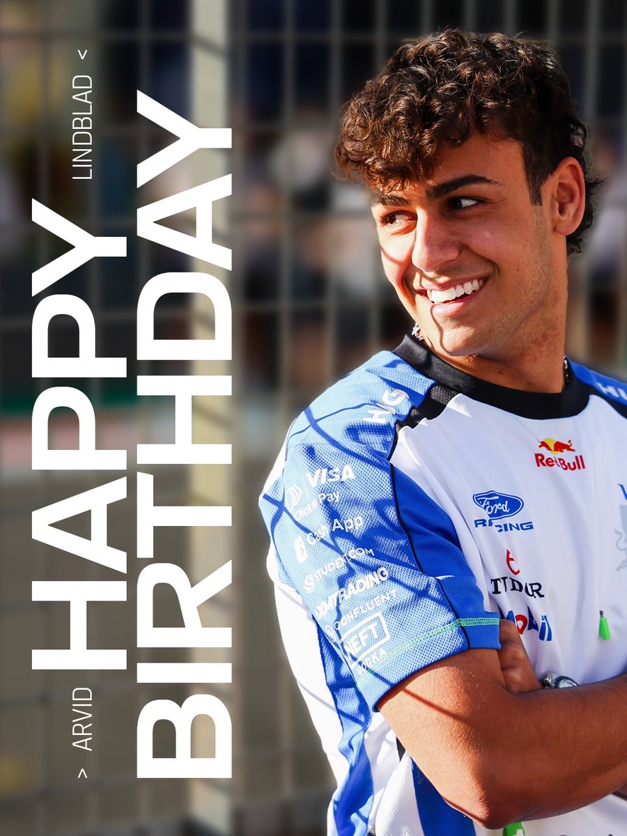 SilverstoneUK's tweet photo. Sending a HUGE happy birthday to part time actor/full time driver Arvid 🥳

Have a fantastic day!

#F1 https://t.co/ka00cnL00L