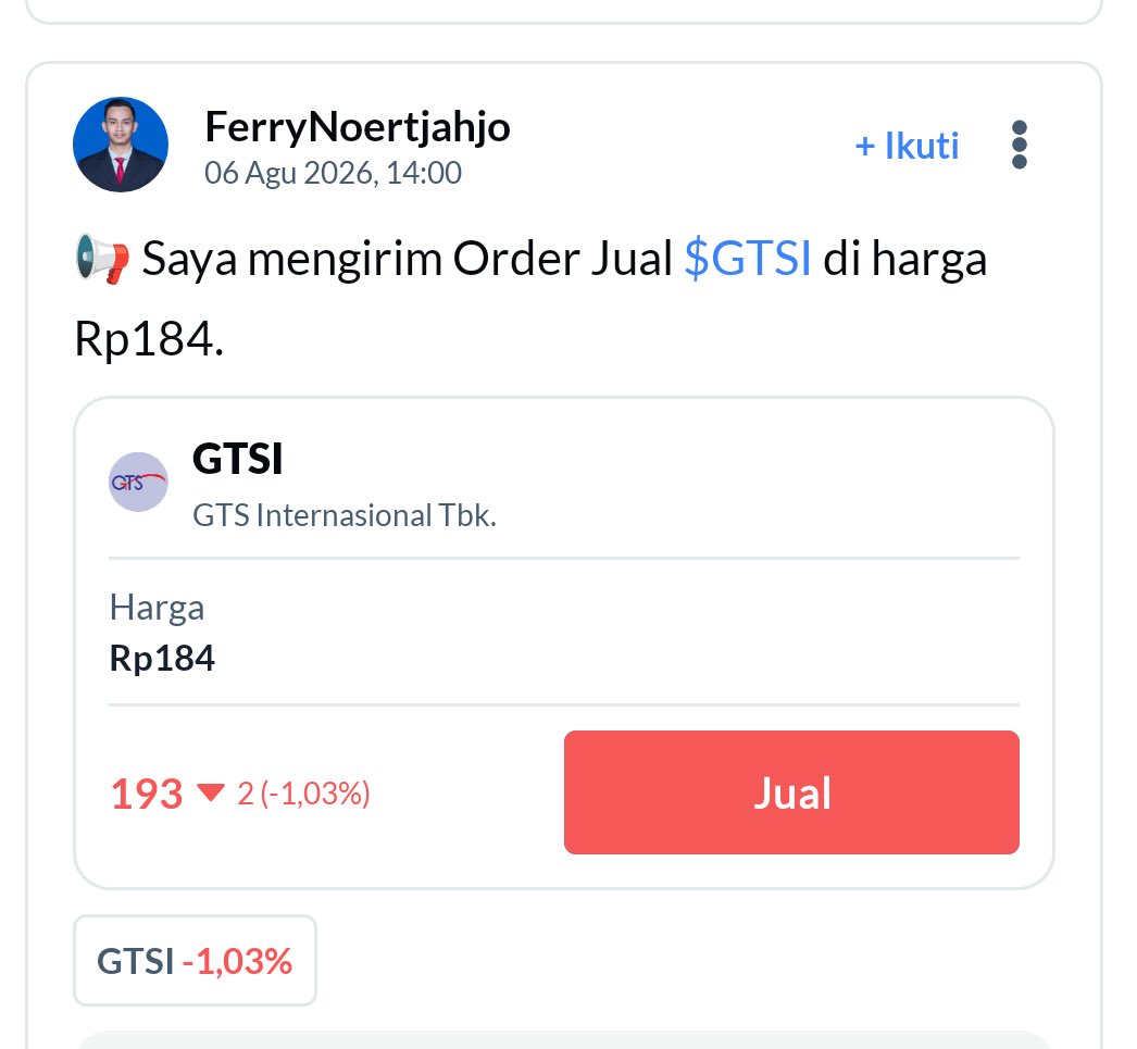 Anggiprist's tweet photo. jemur jual kepagian, malah ditinggal terbang, chart saham tidur baru bangun emang liar banget #AplikasiAjaib #GTSI #Trader #StockMarket https://t.co/CmfpuIjImc