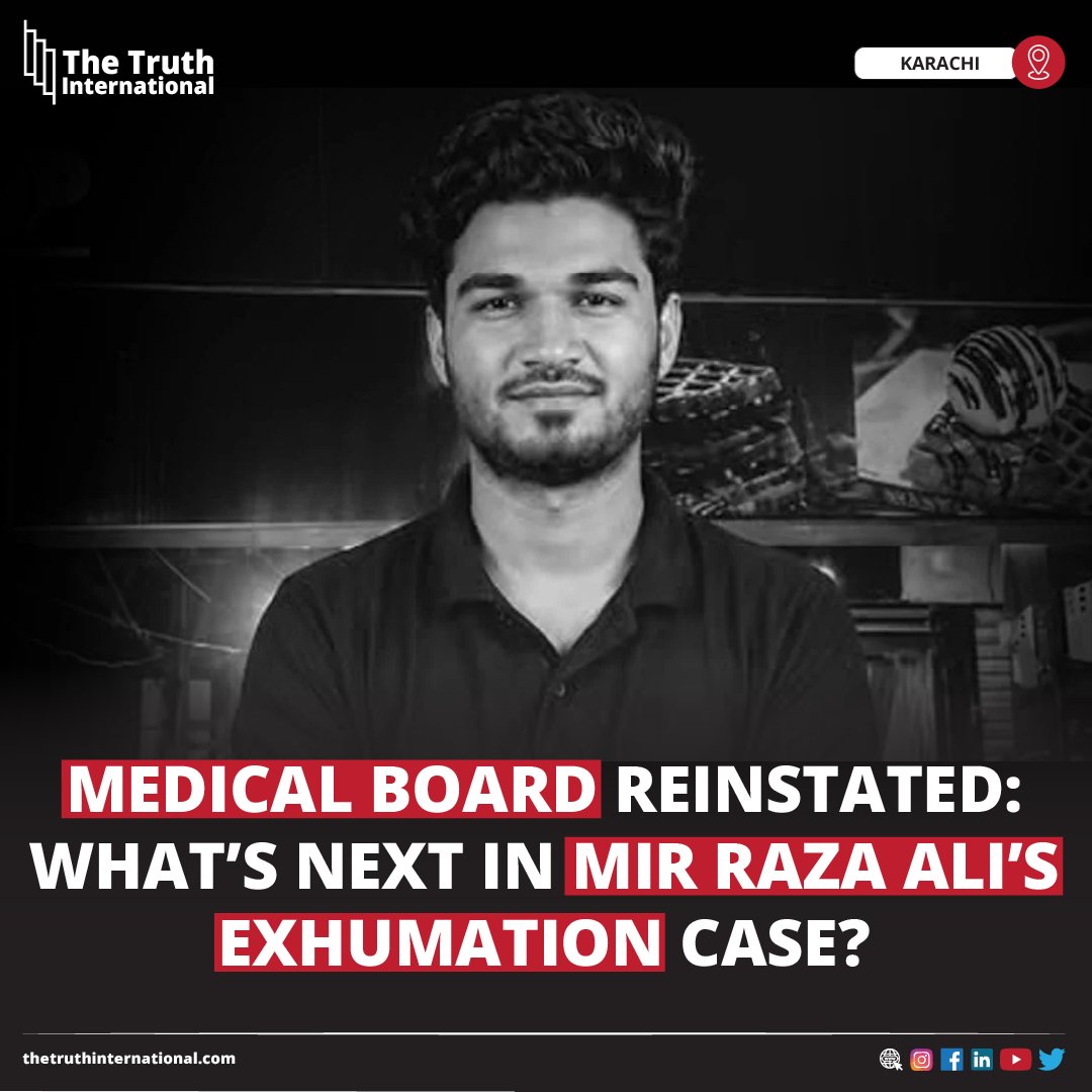 ttimagazine's tweet photo. Medical Board Reinstated: What’s Next in Mir Raza Ali’s Exhumation Case?
Details:
https://t.co/VrFujvpcvg
#Medical #Board #Reinstated #MirRazaAli #Exhumation #Case #KarachiCase #MedicalBoard https://t.co/Z68WU4hNIa