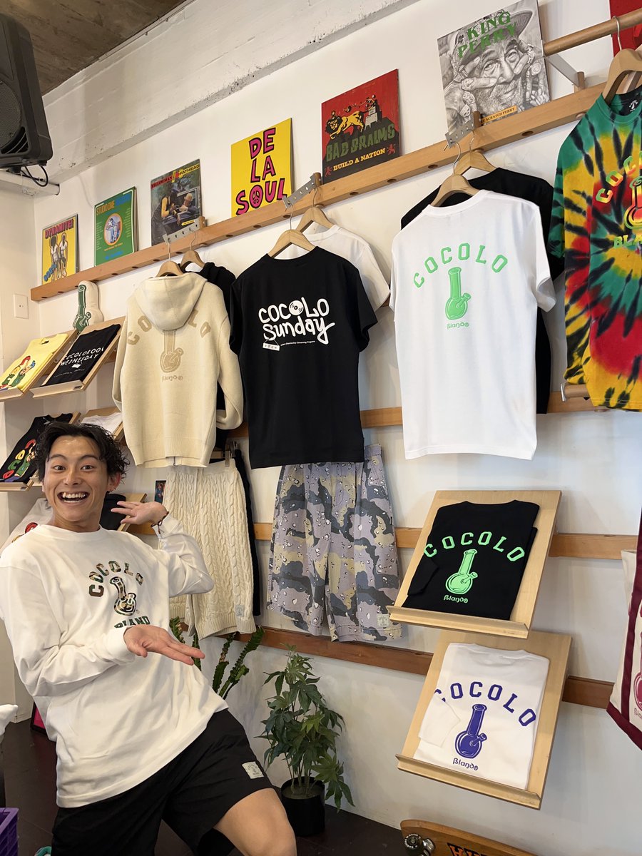 COCOLOSCHOOL's tweet photo. COCOLO Bland OPENしました‼︎本日より新作アイテムが発売開始！！他にも定番シリーズやカモデザインのロンTが登場♪是非この機会をお見逃しなく‼︎https://t.co/jGc3cohuPZ https://t.co/bXco7CQhgn