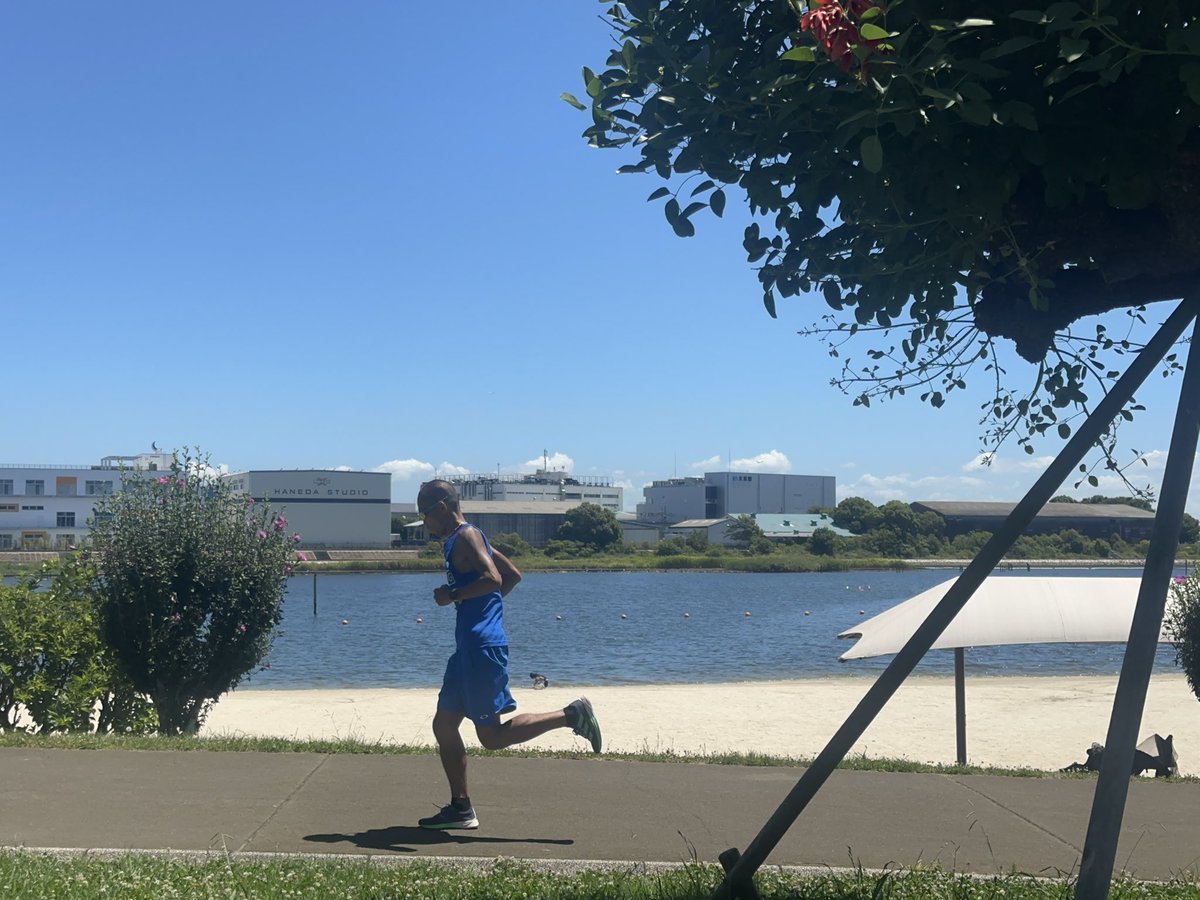 tt_runner's tweet photo. 昨日の🇫🇷開幕戦⚽️のもやもやを消化すべくギリ猛暑日以下なので気合いの43km走（笑）

#fmarinos #ttathleteclub https://t.co/NDv93kmYZW