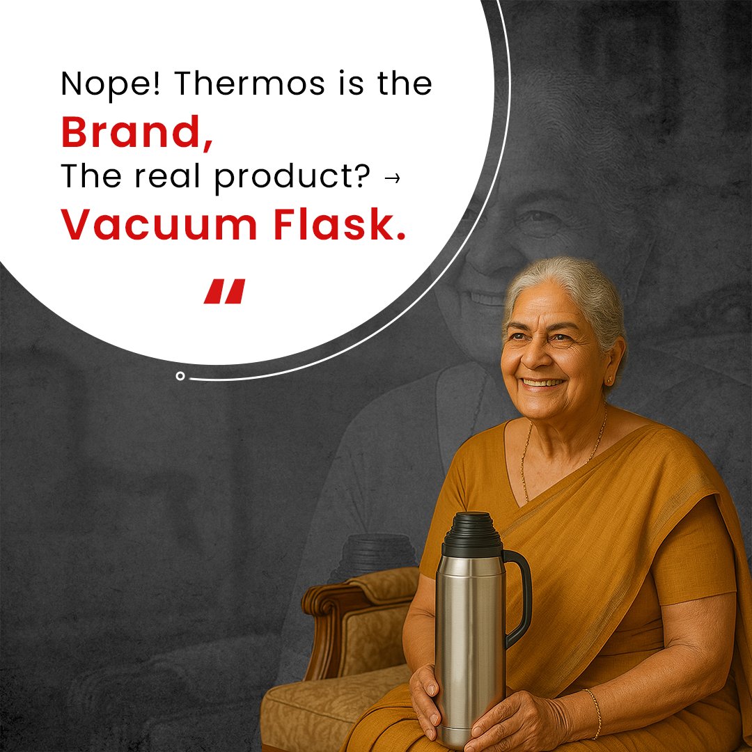 BiztalBox's tweet photo. The product is a vacuum flask.

The name most people remember? Thermos.

That's when a brand wins more than market share it wins a permanent place in consumer memory.

That's the power of brand recall.

#Branding #BrandStrategy #BrandRecall #BrandRecognition #Marketing https://t.co/aOvExbjXN9