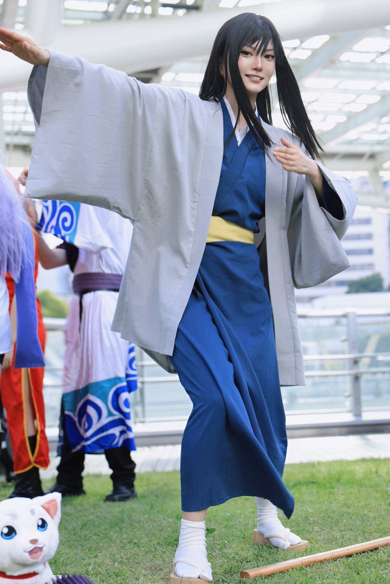 srus928's tweet photo. cosplay
銀魂　桂小太郎
　今日は踊るぞ、エリザベス
　　いや、定春！

📸@taskconcon39 さん
#コスサミ2026 #コスプレサミット2026 https://t.co/FzWSe9pnql