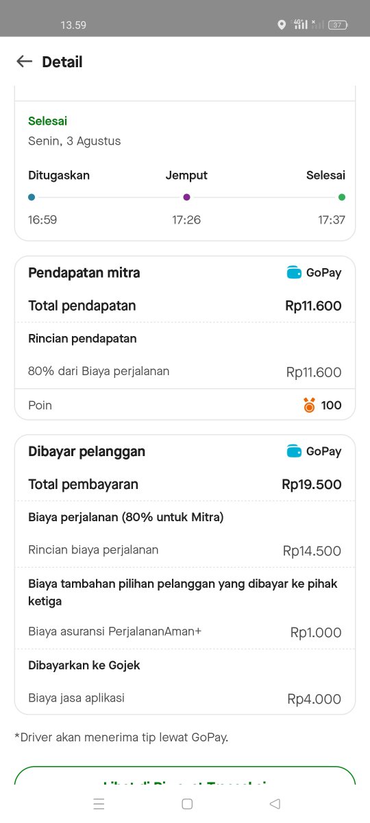 45be3492514b466's tweet photo. Begini ya skng
#Gojek
#pendapatan
#mitra https://t.co/eU92y5fjm3