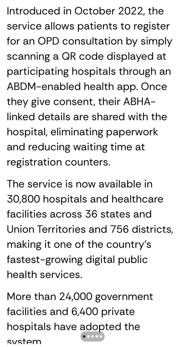 AnujaJaiswalTOI's tweet photo. The #biggest #users of the platform are in %Bihar, which has recorded over 7.3 crore digital OPD registrations, followed by Uttar Pradesh (4.09 crore), Andhra Pradesh (3.38 crore) and Jammu & Kashmir (1.39 crore).
Among hospitals, #AIIMSNewDelhi has emerged as the country's busiest #digital #registrationcentre, recording over 54.29 lakh Scan and Register transactions. It is followed by AIIMS Bhopal (29.1 lakh), AIIMS Bhubaneswar (23.93 lakh), AIIMS Patna (19.62 lakh) and AIIMS Raipur (18.63 lakh). @timesofindia @MoHFW_INDIA @JPNadda