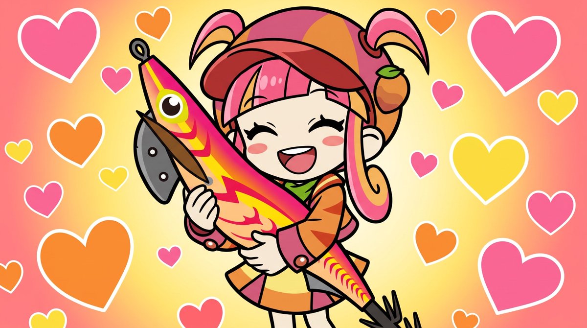 EGIOHColors's tweet photo. おはよー！オラマンだよ！
8月9日で、ハグの日なんだって！
あたしはね、両手でギュッてハグできちゃうくらい、超特大のアオリイカをエギングで釣り上げるのが今の目標なんだ！
そのために今日も元気いっぱい、シャクリの練習をがんばるよ！

みんなは今日、釣りに行く予定はあるかな？ https://t.co/fgIjS7GNcv