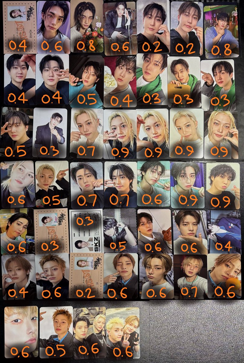 Pokaskz's tweet photo. 스키즈 포카 양도 

사진 인증 가능 ✅
준등기 0.18 

ENG ✅ (kor bank acc only)

스트레이키즈 stray kids skz 방찬 리노 현진 한 필릭스 승민 아이엔 bangchan leeknow changbin hyunjin han felix seungmin in 팝업 럭드 hop 합 시그 가챠 gacha 카르마 karma do it https://t.co/6IborCso7e