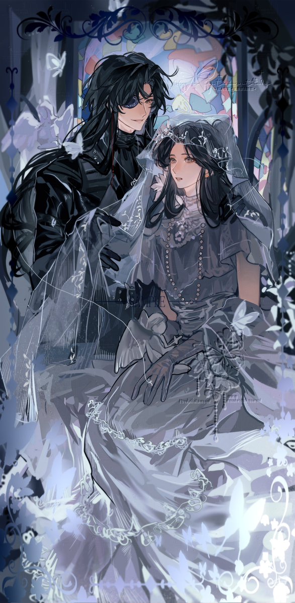 Platycodon_Flos's tweet photo. #TGCF #HuaLian 
Upon the altar, the death‑knight at last found his bride https://t.co/EYaJSaByC6