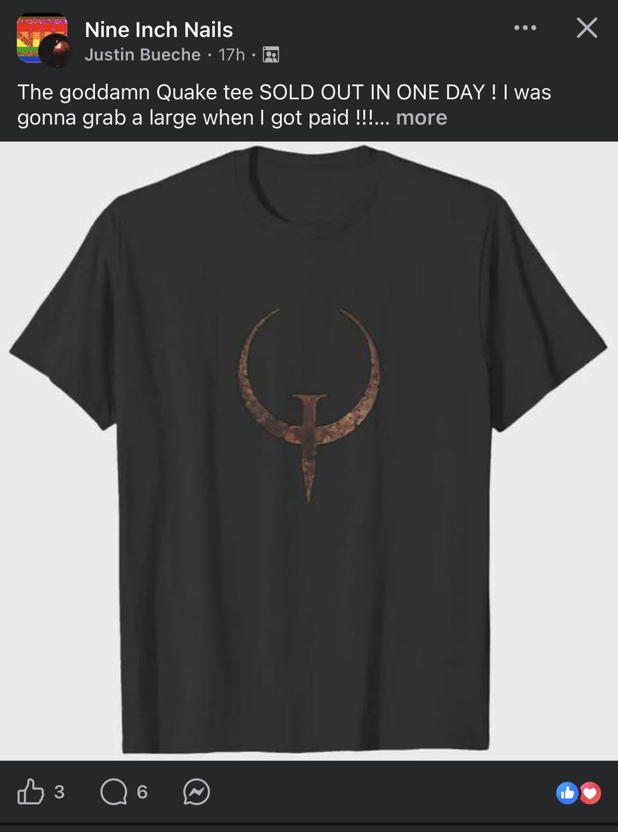 davidrodriguez's tweet photo. Dang, I didn't realize pre-sales sell out. So fortunate I got all the things I wanted ahead of time. I literally bought the entire Quake storefront.

#nin #nineinchnails #quake https://t.co/1gUbrKnOZF