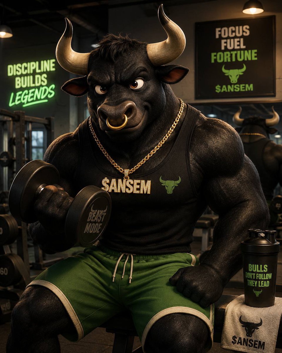 0xGlamor's tweet photo. Morning $ANSEM bulls, make sure you lift some weights today https://t.co/7q1MWcXJcD