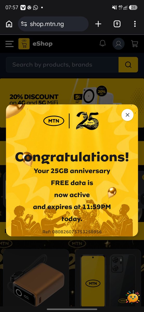 elisha_yerima's tweet photo. Thank you @MTNNG for keeping us connected and moving forward. 📱💥Happy silver jubilee celebration to the entire Y'ello family! 🥳🎉#MTNat25 #EverywhereYouGo #YelloSuccess https://t.co/4jSjpHj1vr