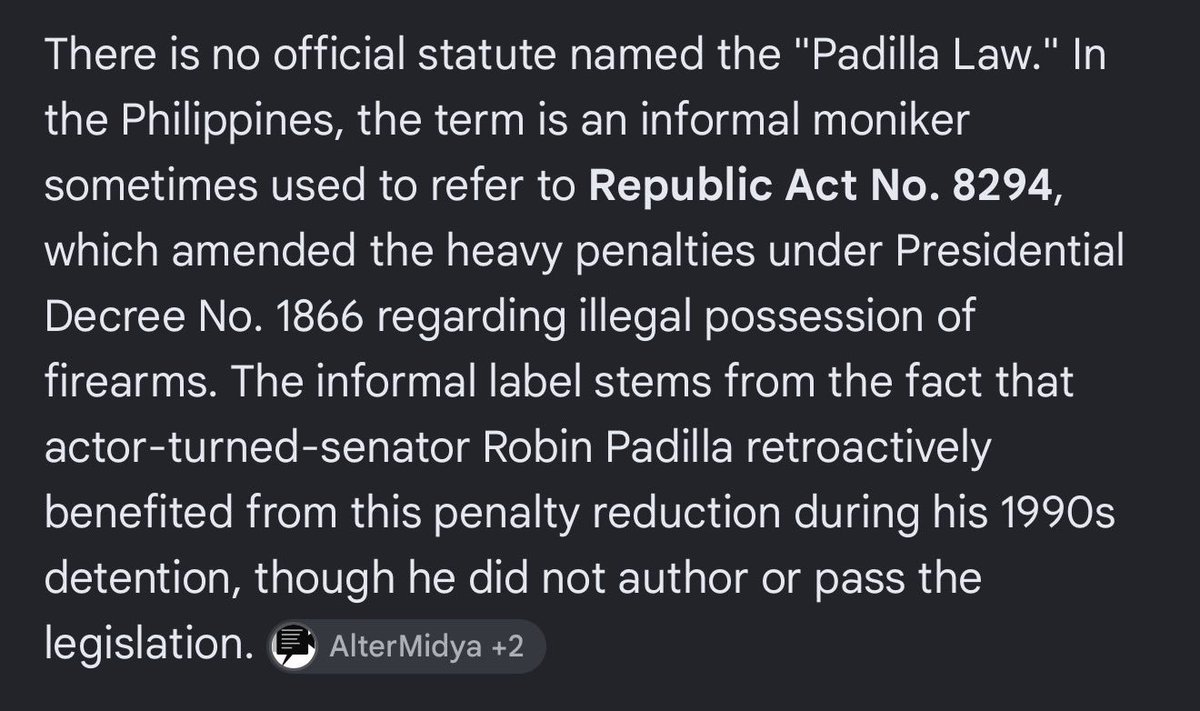 jesusfalcis's tweet photo. ❌ Mariel Padilla: “Kahit nasa Bilibid si Robin Padilla nuon eh nakapasa siya ng batas.”

✅ Fact Check: FALSE.

Robin Padilla did not pass a law while in prison. Hindi pa siya Senador nuon.

Resibos
⬇️ https://t.co/Dsd9r7poep