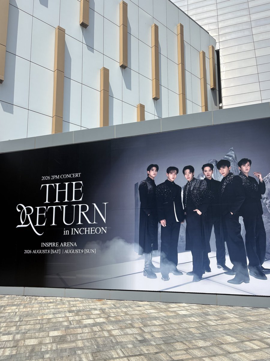 follow_2PM's tweet photo. 2026 2PM Concert
“THE RETURN” in INCHEON

DAY 1
서로의 곁으로 RETURN하기 1시간 전⏰
곧 만나요 HOTTEST!

#2PM
#2PM_THE_RETURN
#THE_RETURN_in_INCHEON https://t.co/mNQ5Zw1UKx