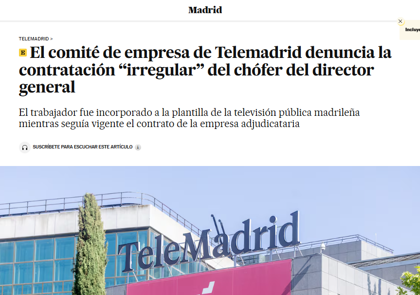 remerikos's tweet photo. !! GOL EN LAS GAUNAS !!

José Antonio Sánchez, el golfo que ejerce de director general de @telemadrid, denunciado por el Comité de Empresa por nepotismo y enchufismo en la contratación de su "atractivo" chófer

Ya decía yo que notaba nerviosillos a los chicos de TELEAYUSO 😂😂 https://t.co/XxifqdGRDB