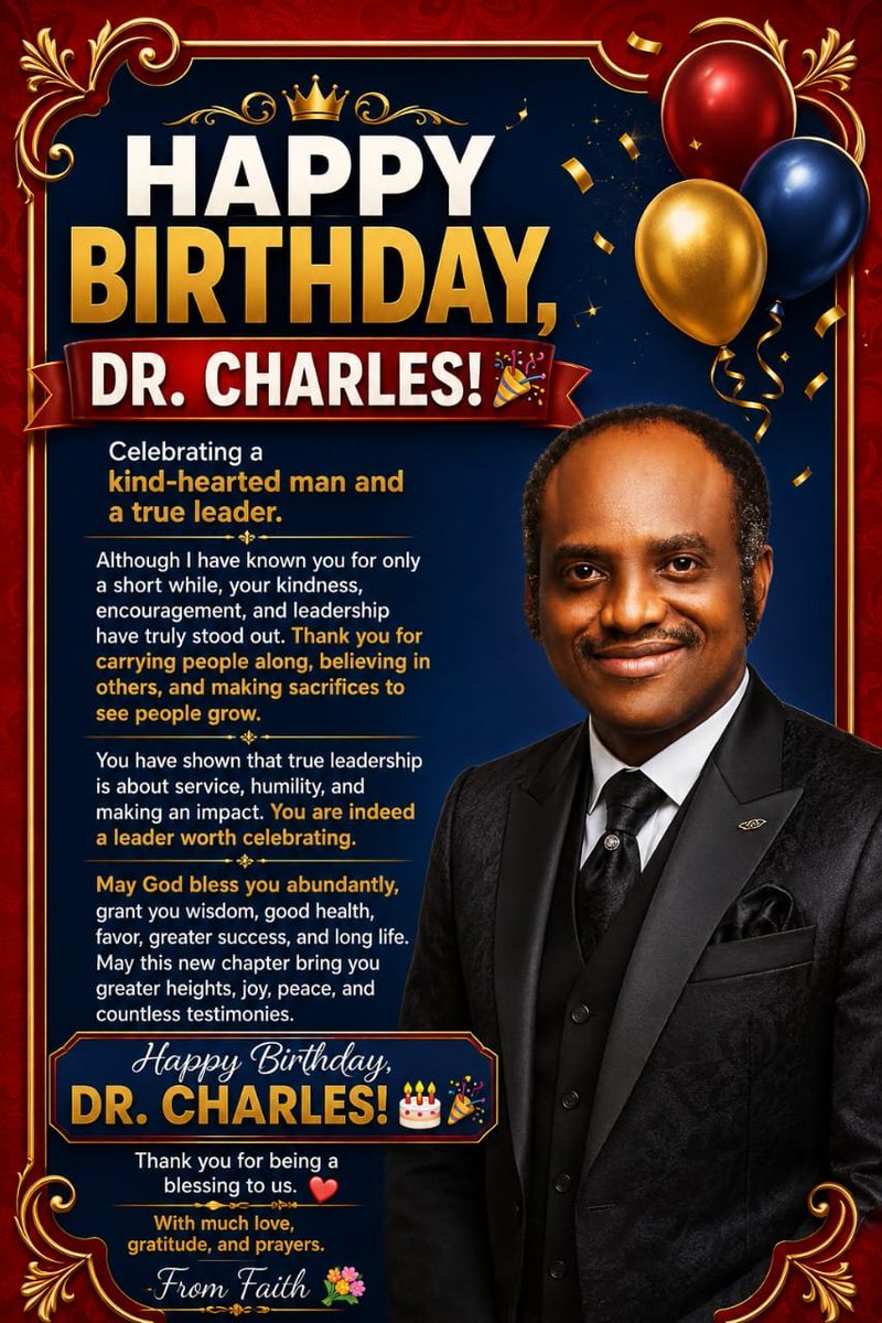 Nekoecosystem1's tweet photo. 🎉 HAPPY BIRTHDAY, DR. CHARLES! 🎉

Today, we celebrate not just a great leader, but a true builder of lives.

Sir, your impact goes far beyond the work you do through Nekomeow Ecosystem. You have a unique way of seeing potential in people, creating opportunities, teaching, and challenging others to become better versions of themselves.

As the founder of Nekomeow Ecosystem, your vision, leadership, and dedication continue to inspire and impact many lives.

We celebrate you for the lives you have touched, the people you have helped grow, and the opportunities you continue to create.

Thank you for teaching.
Thank you for believing.
Thank you for creating opportunities.
Thank you for building people.

As you celebrate another year, we pray that God continues to grant you wisdom, strength, good health, grace, and greater capacity to fulfill the vision He has placed in your heart.

With love and appreciation,
The Nekomeow Family ❤️