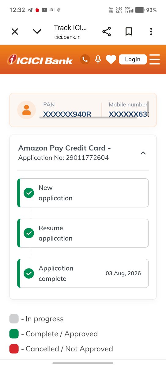 PrashantLmp01's tweet photo. Mujhe mere credit card ki sthiti ka pata nahin chal raha @ICICIBank_Care @ICICIBank 
Please update immediately card status https://t.co/Hu9hPWAjB9
