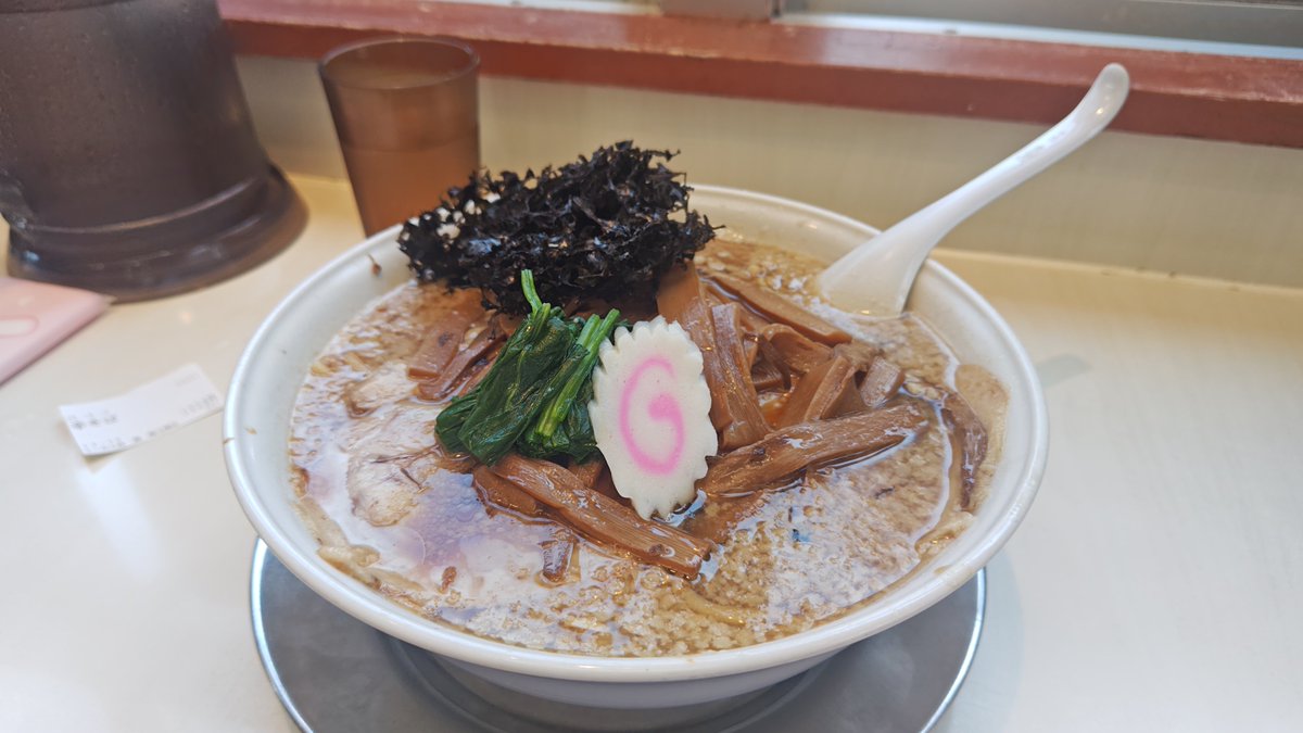 sa244tsu's tweet photo. 今日のランチ #らーめん処潤蔵王橋店 でメンマラーメン大盛り。良い歯触りがクセになり煮干しバチバチのスープと良く合う❤️たまにこのメンマが食べたくなる❤️つるもち麺も喉越し抜群で汗だくでも食べたくなる❤️ごちそうさまでした。 #らーめん処潤 #新潟ラーメン https://t.co/y0TvYU4XaE