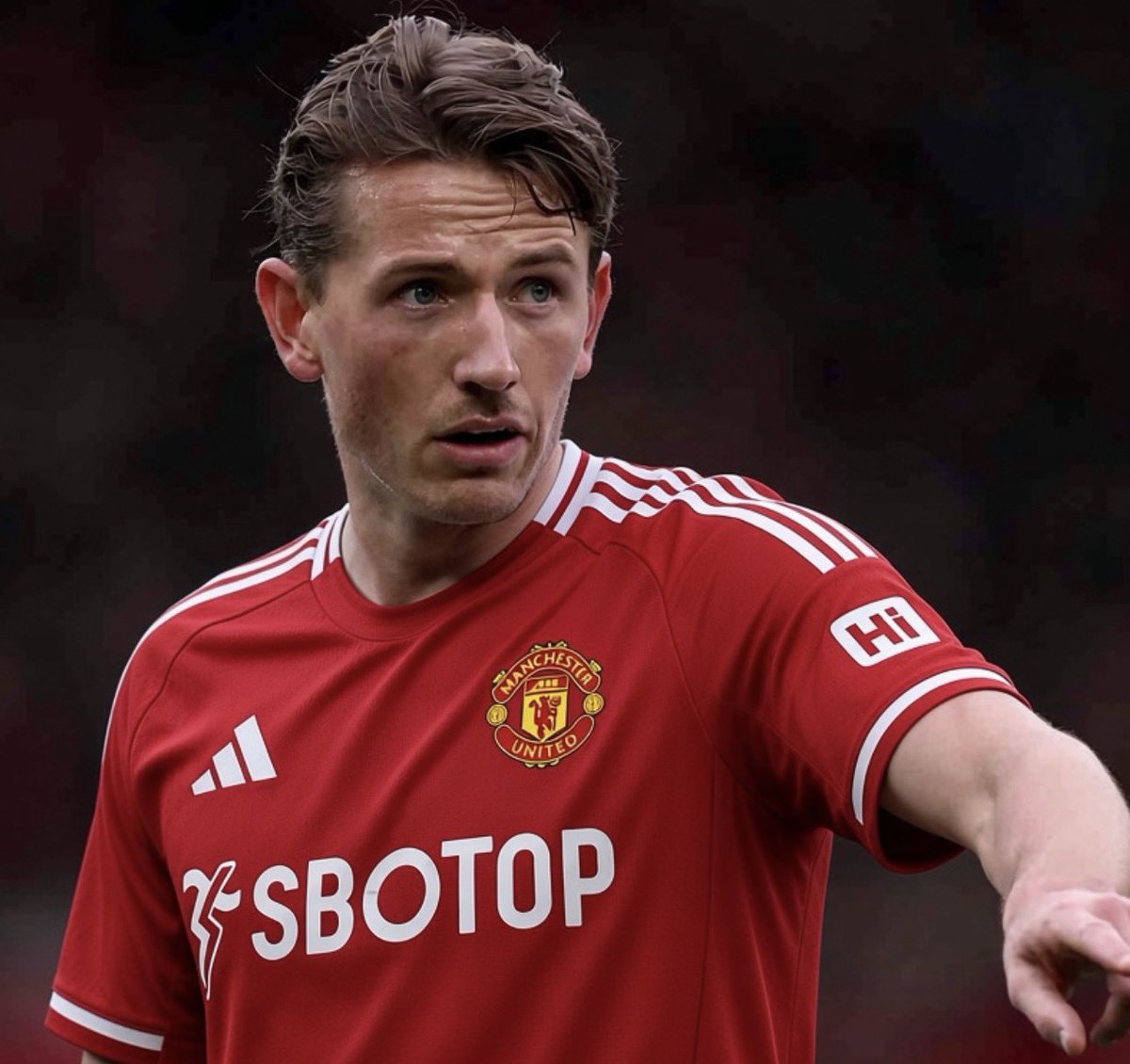 ManUtdInPidgin's tweet photo. I no know if this one go be popular opinion or not, but I go 100% take Sander Berge for Manchester United. 🇳🇴🔴

I don dey admire his work since him days for Sheffield United, and e continue for Fulham and Norway.

No be flashy player. E just dey do the job, win duels and e comfortable with the ball.