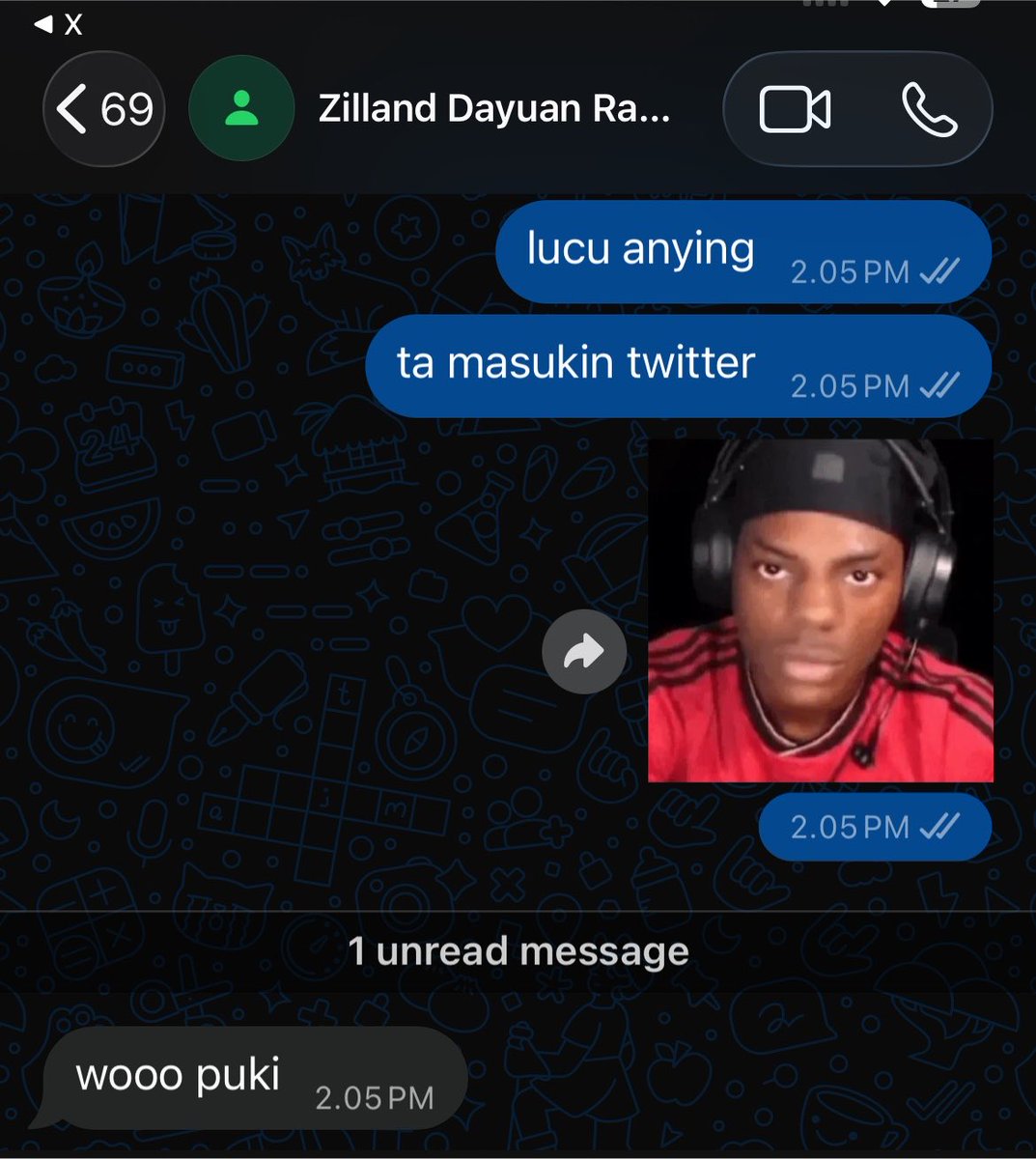jaeveriell's tweet photo. hahahhahahah😭🤍 https://t.co/XhrJlN7ad0