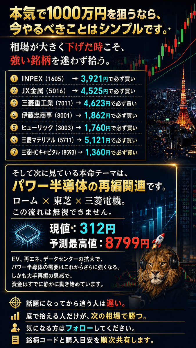 prius80001's tweet photo. 超緊急！! !  超緊急 ! ! ! 買わない理由はない。 “これだけは買っておけ” 日本株6選： 1: NTT（9432）→ 149円 2: 日本製鉄（5401）→ 559円 3: 日本精密（7771）→ 395円 4: 任天堂 (7974)→ 7,179円 5: 三菱重工業（7011）📷📷イイネした人には即座に銘柄教えます 📷 📷 https://t.co/Zxg9RtUkvI