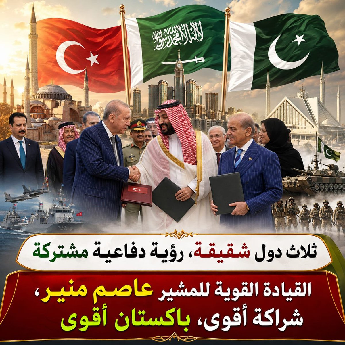 YuaMikami32's tweet photo. Under his leadership, Pakistan strengthened its role in advancing collective security cooperation.
#MakkahAgreement
#CDFForRegionalPeace
#PrideOfMuslimsCDFAsimMunir
#سالار_امت_عاصم_منیر https://t.co/1C6eV3wAG6