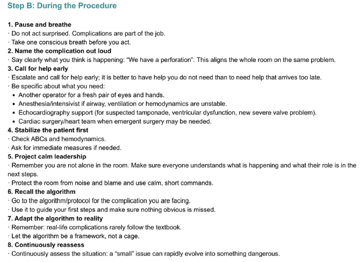 EHRAPresident's tweet photo. #EHRAtopicweek on Complications in EP

When things go wrong?
Stay calm. Communicate clearly. Assign roles. Call for help early.

The first minutes matter!

When complications occur:
⏸️ Pause and assess the situation.
💬 Communicate clearly with your team.
📋 Follow established protocols.
☎️ Escalate early when additional support is needed.
🧘 Remember that calm leadership is contagious.
The best operators aren't those who never encounter complications—they're those who manage them effectively.

🔗 Read the study:  https://t.co/GZEVW6WVf1

❓Question: What's the most valuable lesson you've learned during a difficult case?