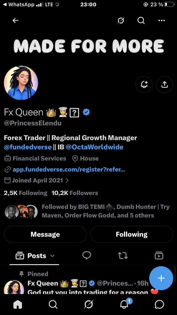 MedikWiz's tweet photo. @Big_Domain @FundedVerse @PrincessElendu @DesireeYen_ @SOTE_Influence @Crtquinn @crypt_whisper @Emrik__ @DegenBibee @everythingfxx @_REAL_FX @daxfx196560 @justwisdomm @preityzee Done ✅ @A_VeryWeirdGuy @_Casio_0 https://t.co/gMVf4nAwC1