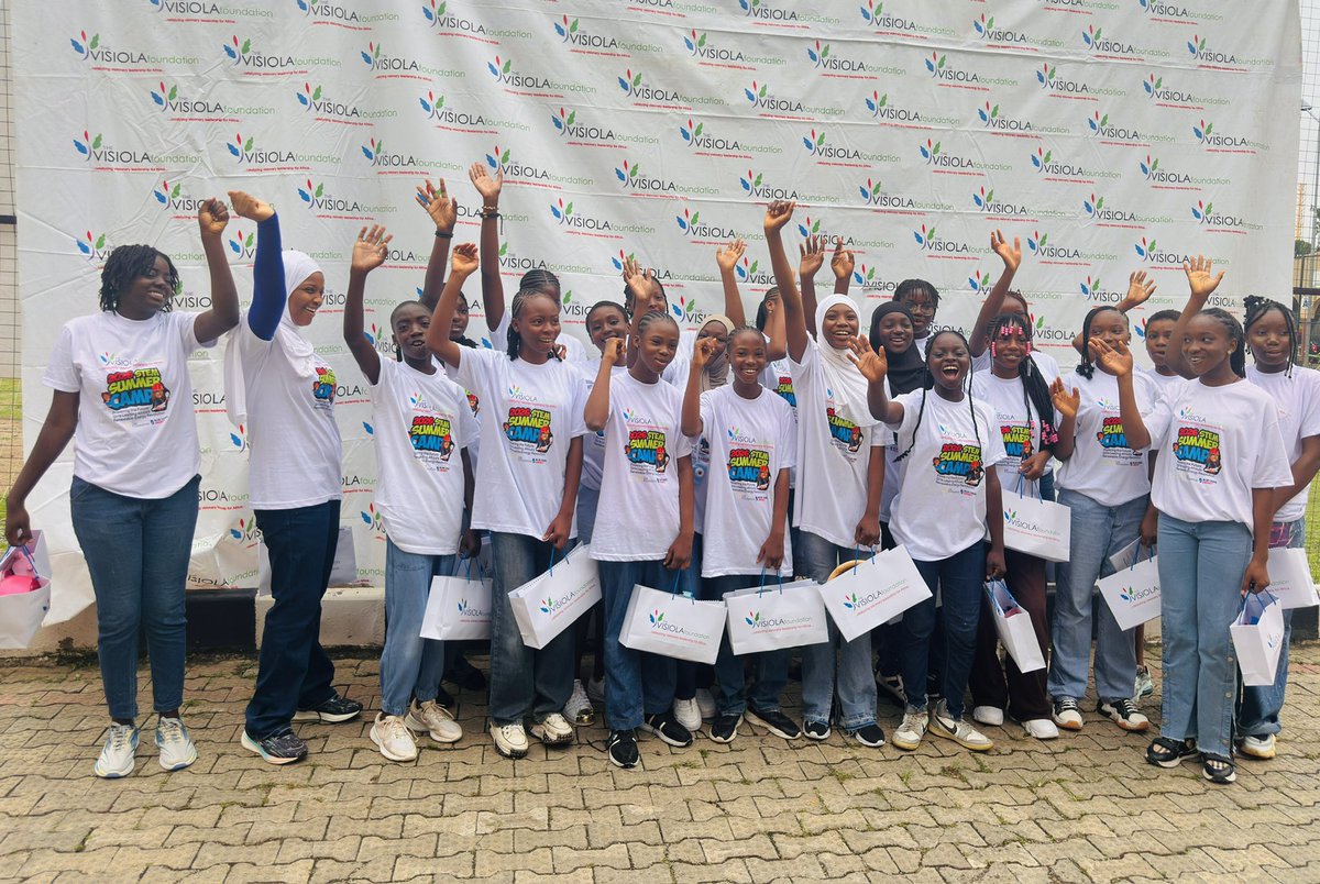 Visiola_Fdn's tweet photo. STEM Summer Camp 2026 is officially here!

We’re welcoming our girls already, and we can’t wait to have all 100 brilliant young minds with us!

Let’s go, girls! 💪🏾

#VisiolaSTEMCamps #robotics #girlsinstem https://t.co/6FImuy3q9u
