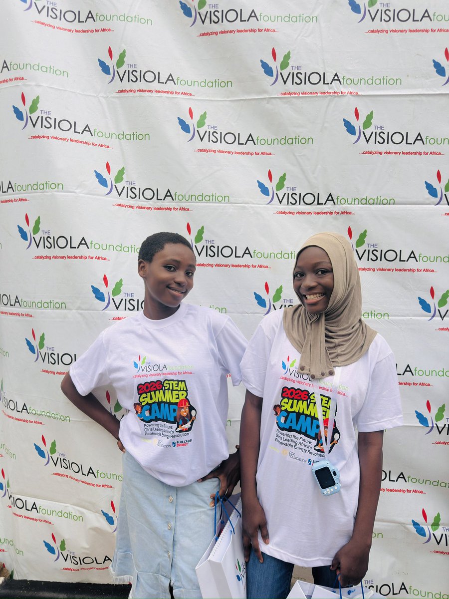 Visiola_Fdn's tweet photo. STEM Summer Camp 2026 is officially here!

We’re welcoming our girls already, and we can’t wait to have all 100 brilliant young minds with us!

Let’s go, girls! 💪🏾

#VisiolaSTEMCamps #robotics #girlsinstem https://t.co/6FImuy3q9u