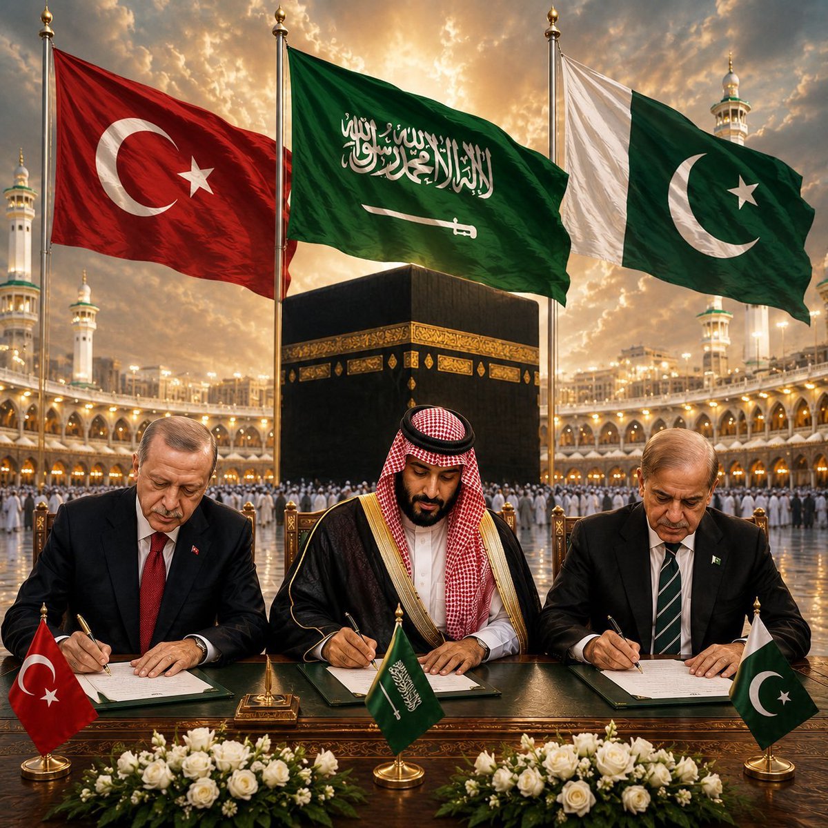 YuaMikami32's tweet photo. Pakistani leadership contributed to strengthening Pakistan’s defence partnership with Türkiye and Saudi Arabia.
#MakkahAgreement
#CDFForRegionalPeace
#PrideOfMuslimsCDFAsimMunir
#سالار_امت_عاصم_منیر https://t.co/XqFjZCUrV7