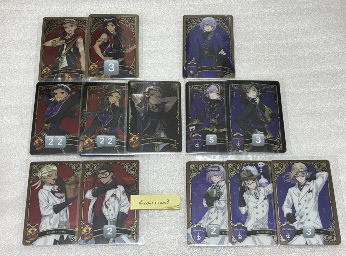 caeruleum81's tweet photo. 【交換・譲渡】ツイステ　メタカ

譲：リドル、エース、デュース、トレイ、ケイト、レオナ、ラギー、ジャック、アズール、ジェイド、フロイド、カリム、ジャミル、ヴィル、ルーク、エペル

求：
各50円+送料or
固ツイ（1:複数との交換も可）

よろしくお願いいたします。 https://t.co/P9lNo15L3g