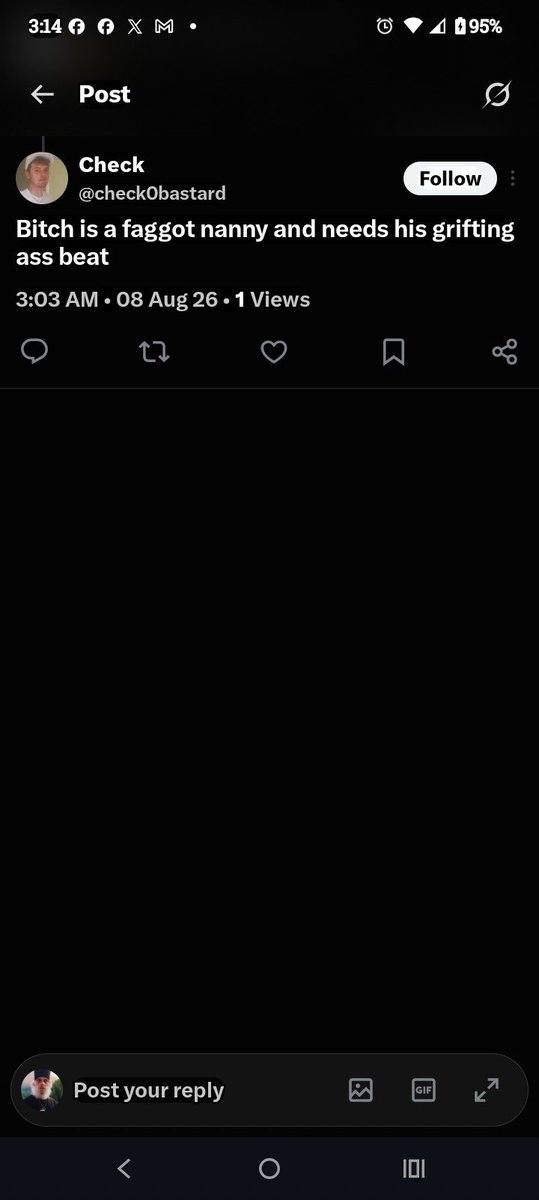 check0holio's tweet photo. @HRMXena @Truthtellerftm Why they interrupt me as soon as I started to speak?! Then this bitch claims I spread disinformation and I need to apologize to him and say yes sir?! I'll beat this lil Canadian chatgpt phaggot twatter grfters ass https://t.co/W59rHbDQBX
