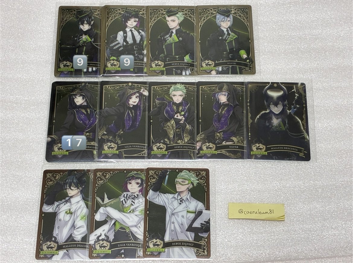 caeruleum81's tweet photo. 【交換・譲渡】ツイステ　メタカ

譲：イデア、オルト、マレウス、リリア、セベク、シルバー、クルーウェル、クロウリー、サム、グリム、バルガス、トレイン

求：
各50円+送料or
固ツイ（1:複数との交換も可）

よろしくお願いいたします。 https://t.co/g8yVDjsqJf
