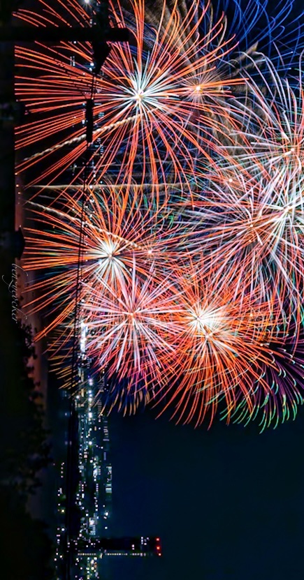 benzycocker's tweet photo. びわ湖の夜空を、一斉に見上げた瞬間。 https://t.co/tuWkxGngjO