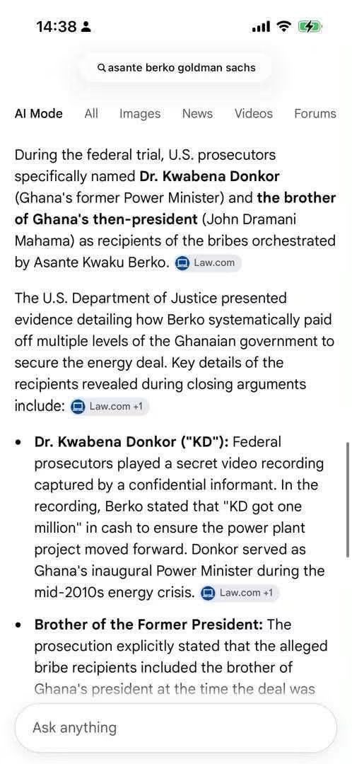 sonofjacob98's tweet photo. The then Energy Minister and brother of President and even parliamentarians also took some of the bribes???

What is ORAL doing about this international disgrace

When Ghanaians were suffering from severe ‘dumsor’ people were making money off our misery https://t.co/pNIHnBI5HV