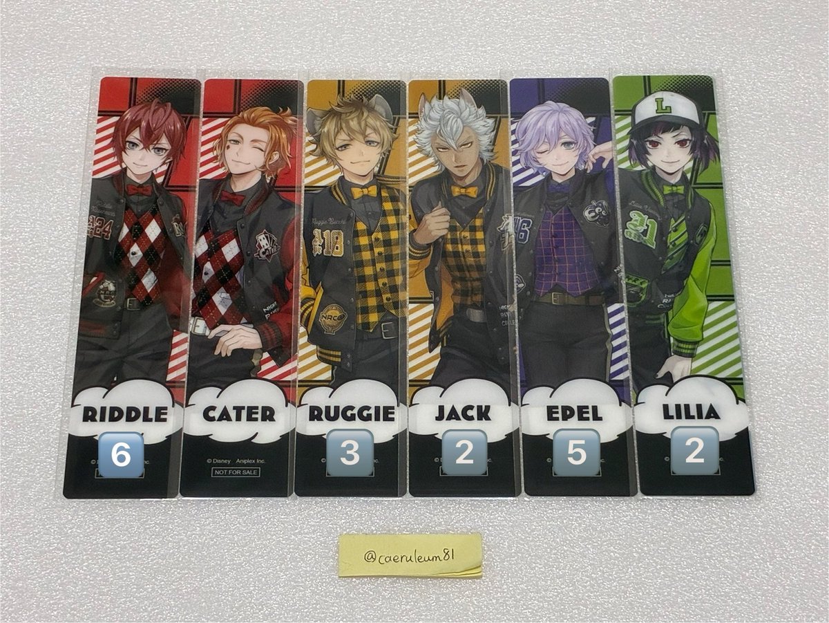 caeruleum81's tweet photo. 【交換】ツイステ　しおり　特典

譲：リドル、デュース、ケイト、ラギー、ジャック、カリム、エペル、リリア、セベク

求：
4枚目　各1枚
・優先は左から右になります。
・1枚に対して、2,3枚提供可
・手元に届き次第の交換になります。

よろしくお願いいたします。 https://t.co/wJ3v8elQj0